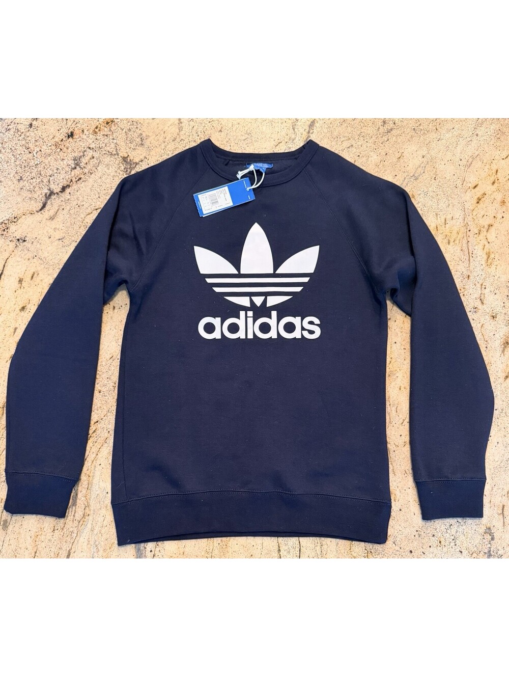 NWT adidas Originals Trefoil Navy Blue Crewneck Sweatshirt Men’s Size S
